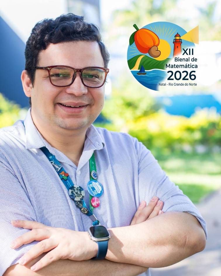 inserir aqui Prof. Brian Diniz é um dos convidados do workshop dos Medalhistas da Olimpíada de Professores de Matemática do Ensino Básico, na XII Bienal da Sociedade Brasileira de Matemática, em Natal.